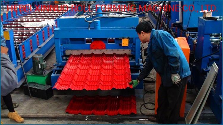 960 Glazed Metal Roofing Tile Making Roll Forming Machine