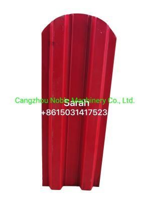 Color Steel Metal Building Palisade Fence Panel Roll Forming Machine