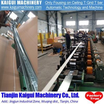 Grid Ceilings T-Section - False Ceiling Materials T Grid T Bar Roll Forming Machine
