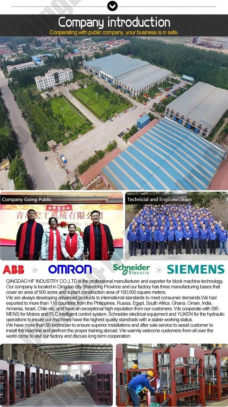 Fully Automatic Hydraulic Concrete Cement Building Hollow Paving Paver Brick and Block Making Machine Construction Machinery Price