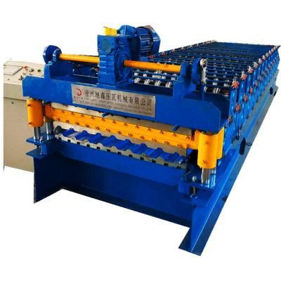 Double Layers Corrugated Trapezoidal 840 Profile Roofing Sheet Roll Forming Machine