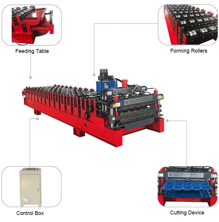 Roof Sheet Profile Roll Forming Machine Galvanized Steel Roof Making Machine