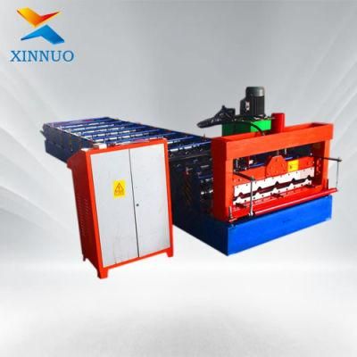 Xinnuo 840 Roof Galvanized Glazed Tile Roller Forming Machine