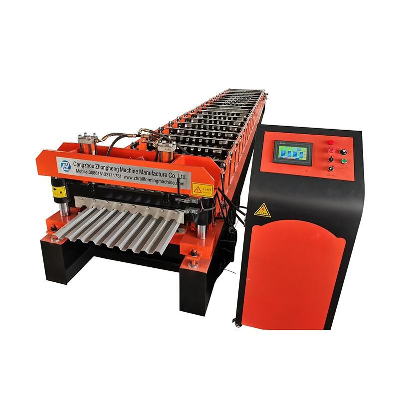 G550 Strength Material Metal Steel Coil Sheeting Machine with 7.5kw Motor