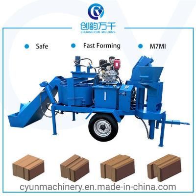 Small Movable Clay Cement Blcok Machine Hydraform Brick Making Machine Price (M7MI)