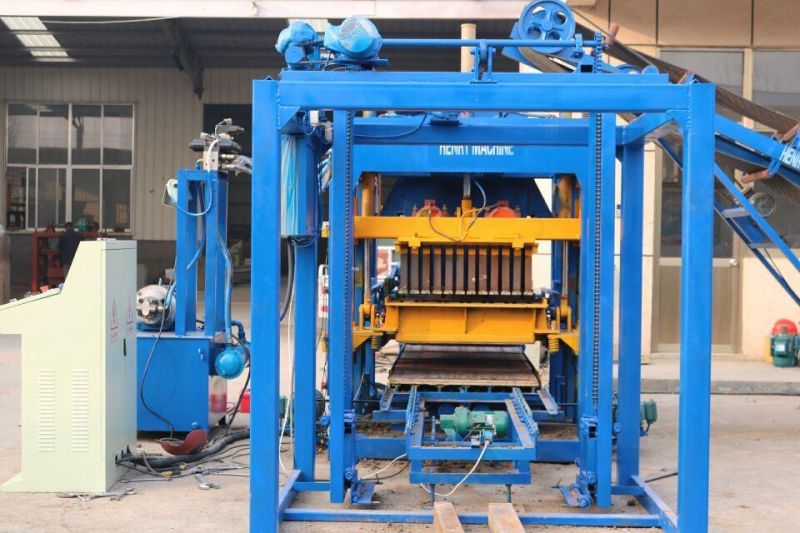 Qt4-20 Fully Automatic Hydraulic Concrete Hollow Paver Block Making Machine Line