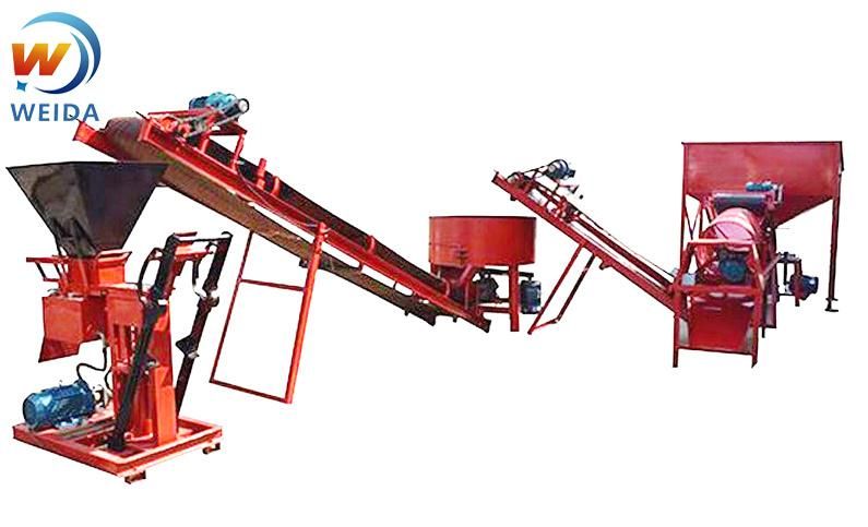 Ecological Hydraulic Brick Machine Hby2-25 Vibrator / Interlocking Clay Brick Machine Bricks Manufacturer