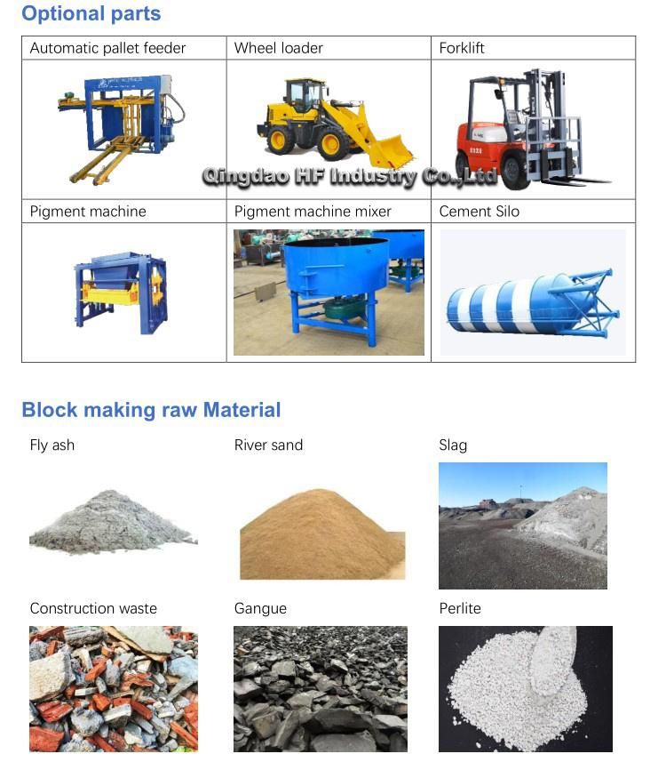 Fully Automatic Concrete Cement Interlocking Paving Fly Ash Solid Brick Hollow Block Making Machine Price