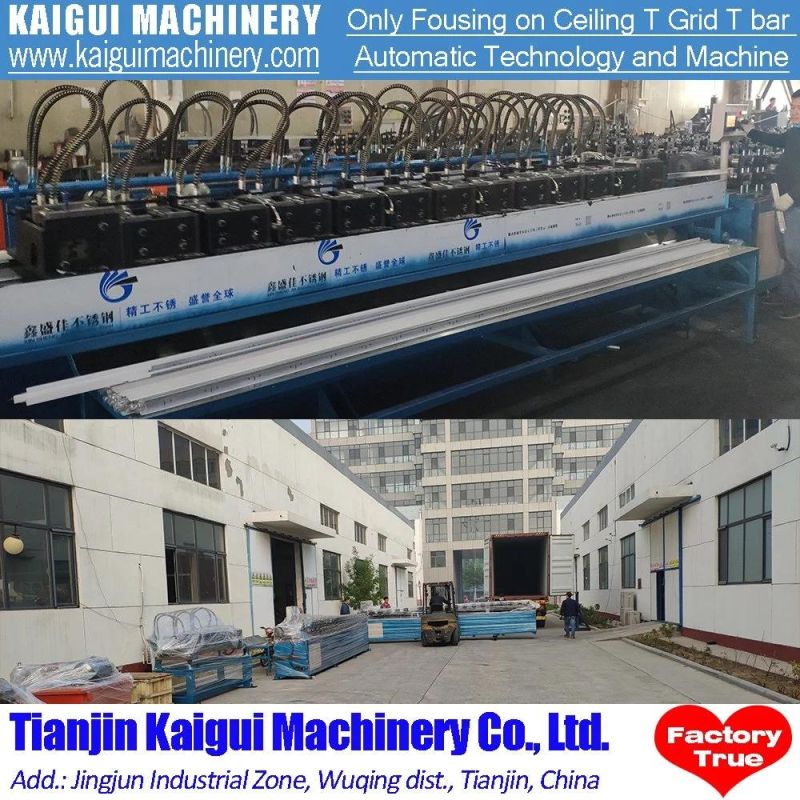 Ceiling T Grid Roll Forming Machine for Suspension False Ceiling