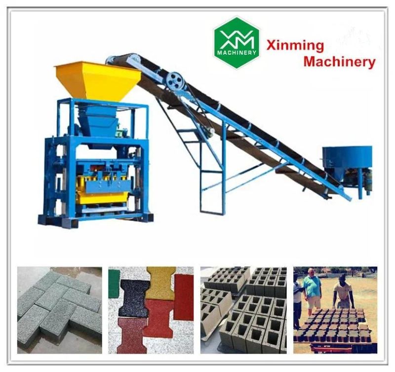 Qt40-1 Semi Automatic Small Block Making Machine Hollow Solid Brick Machine