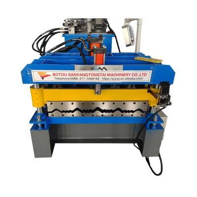 African Color Steel Glazed Tile Roof Sheet Roll Forming Machine