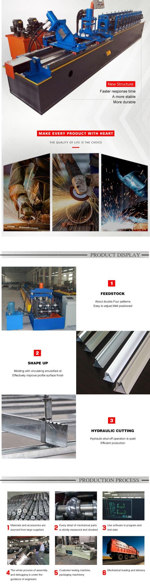 Metal C&T Shape Furred Ceil Studs Track Drywall Steel Material Light Keel Roll Forming Machine with Bar T-Grid Ceiling T Grid