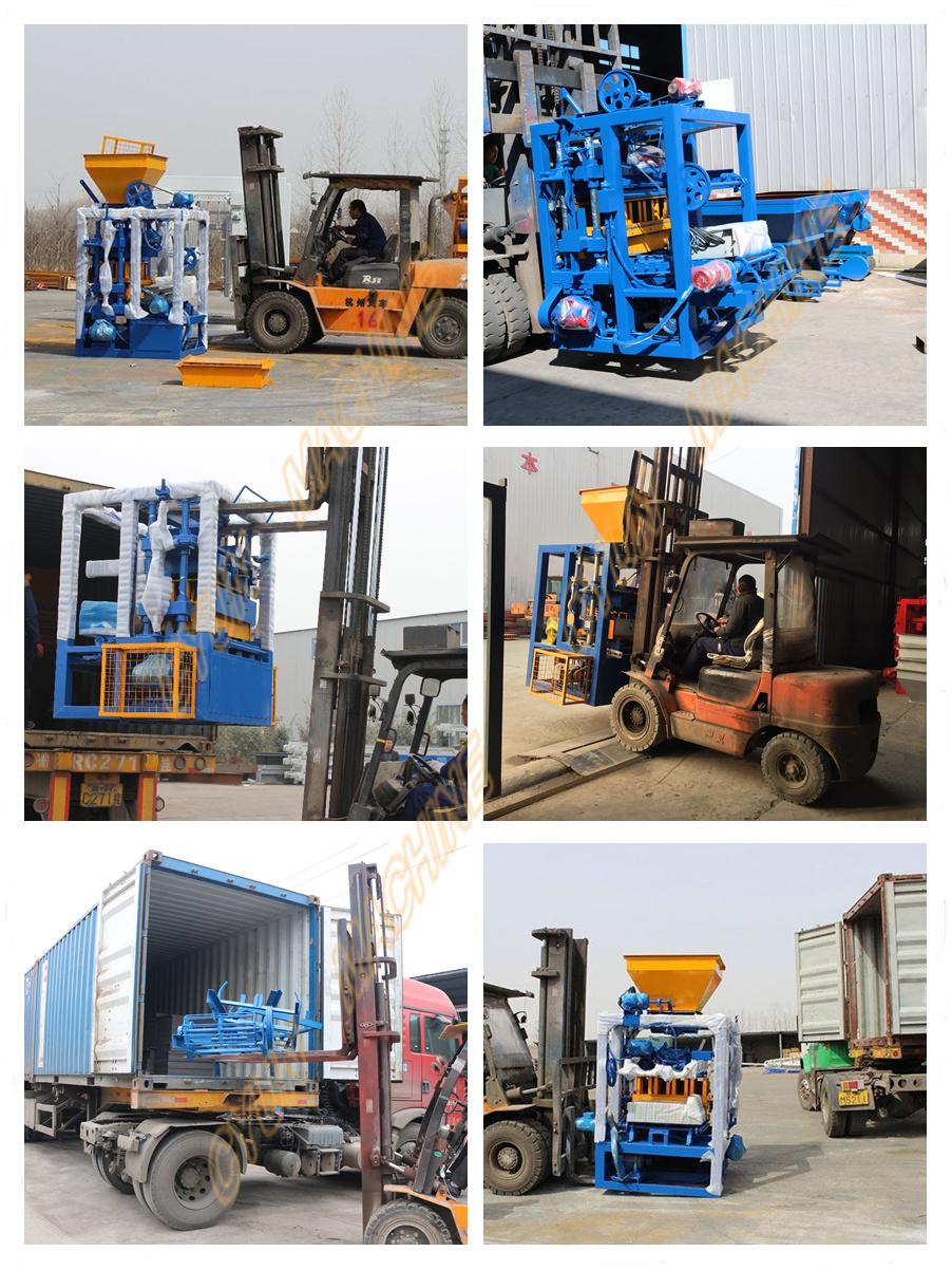 Qt4-24 Solid Block Manufacturing Cement Concrete Brick Making Machines Concrete Block Making Equipment