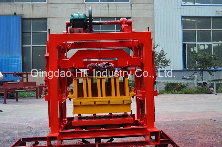 Qt4-40 Simple Manual Cement Concrete Interlocking Brick Block Machine in Kenya