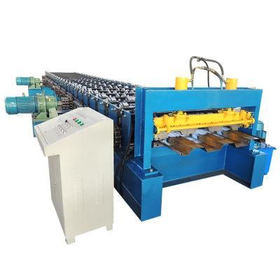 China Steel Structure Galvanized Sheet Metal Floor Deck Roll Forming Machine Making Machinery