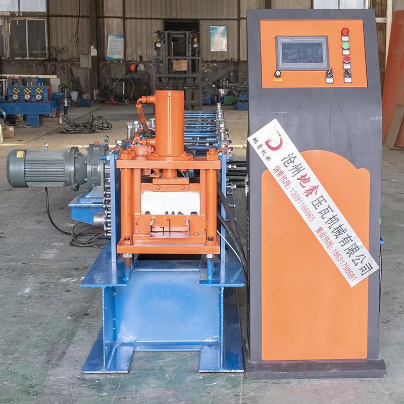 Steel Metal Structure C Z Shape Cold Roll Forming Purling Machine