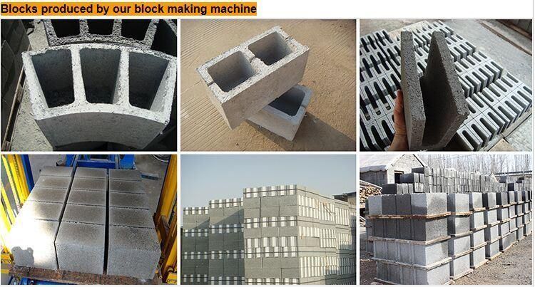 Simple Qtj 4-40c Solid Brick and Concrete Hollow Block Making Machine