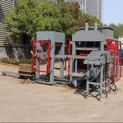 4-10 Soil Making Clay Interlocking Block Press Machine Automatic Hollow Brick Machinery