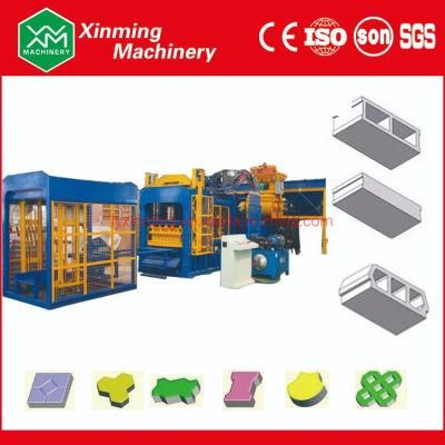 Qt10-15 Concrete Hollow Block Machine Paving Interlocking Brick Making Machine in Bangladesh