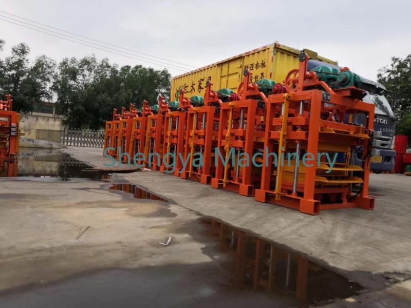 Construction Equipment Qt4-40 Make Hollow/Solid Bricks/Pavers/Hourdis Concrete Brick Machine