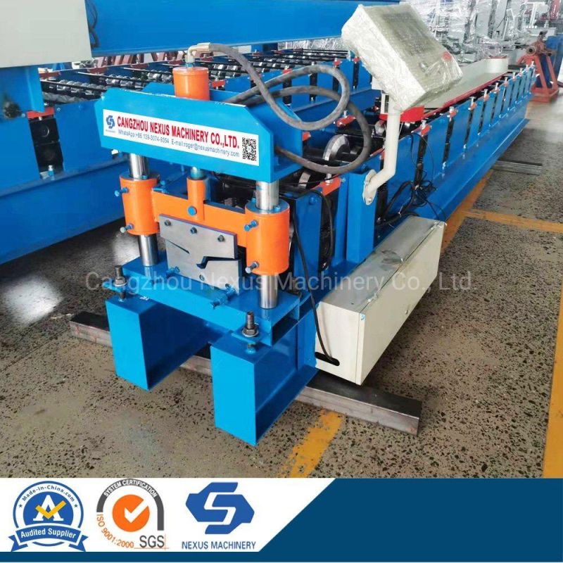 Steel Ridge Cap Roll Forming Machine Galvanized Roof Top Ridges Equipment