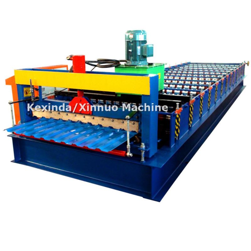 Automatic Aluminum Ibr Roof Sheet Steel Profile Making Roll Forming Machine Manufacturer