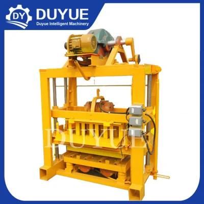 Qt4-40concrete Block Machine Paver Block Machine Uganda Block Brick Making Machine Small Manual Block Machine