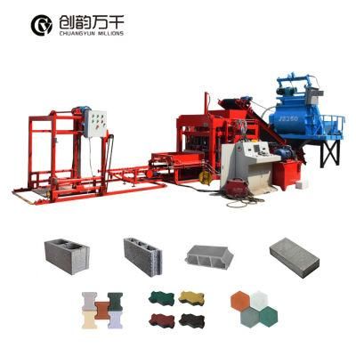 Qt 4-18 Hot Selling Full Automatic Concrete Paving Hollow Block Making Machine with Low Price