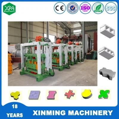 Xinming Qt40-2 Hollow Brick Making Machine Concrect Block Making Machine with Vibration Molding