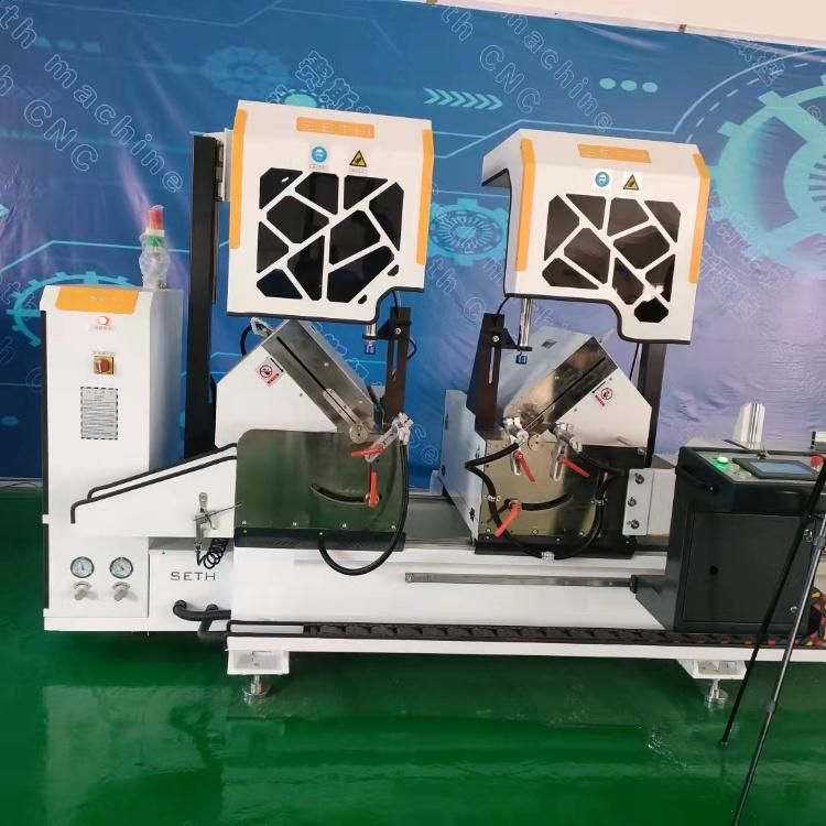 Precision Mitre Saw Window Frame Saw Double Head Aluminum and UPVC Cutting Saw Window and Door Making Machine