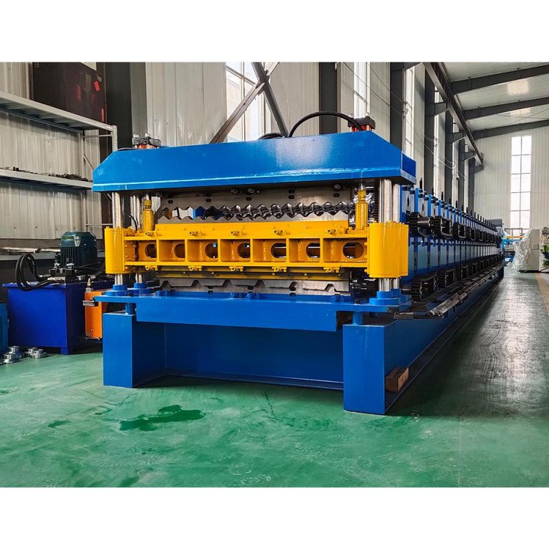 Automatic Double Layer Roof Tiles Cold Roll Forming Machinery for Double Layers Rack Storage