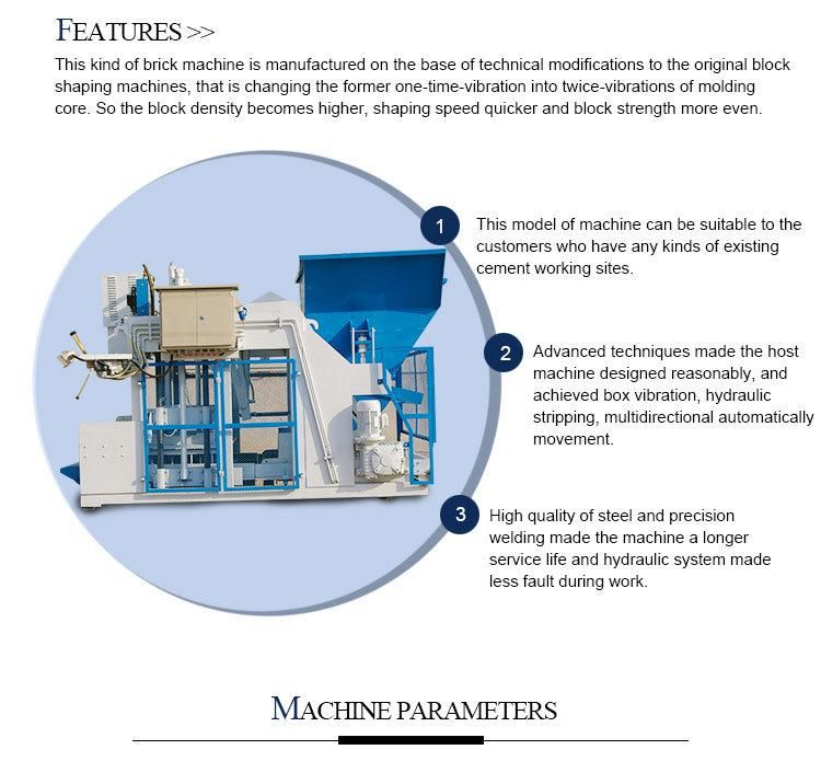 Qmy12-15 Mobile Hollow Block Brick Making Machine