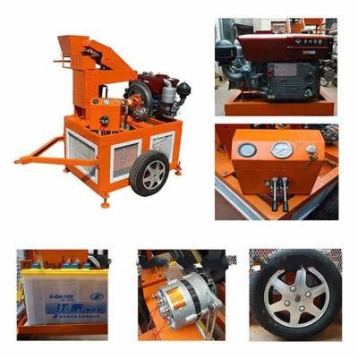 Hr1-20 Solid Interlocking Brick Machine Mobile Diesel Engine Brick Machinery