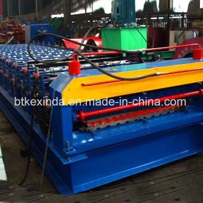 Double Decks Metal Steel Ibr Shape and Corrugated Sheet Roofing Panel Lighting Fixture Roll Forming Mach Roll Forming Machine