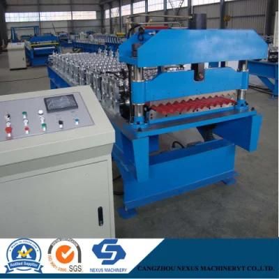 Corrugated Metal Sheet Roof Roll Forming Machine for 0.18mm Roofing Sheet