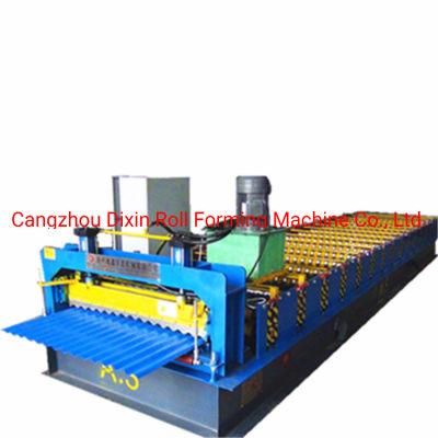 Corugated Galvanized Plate Corlors Coating Metal 380V Roof Tile Roll Forming Machine