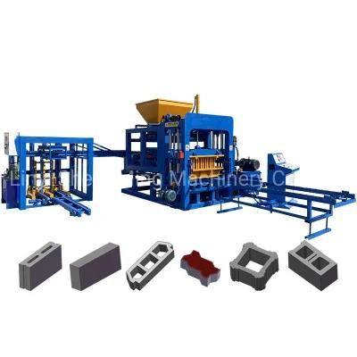 Qt4-15 Fully Automatic Paver Moulding Block Machine Hollow Brick Making Machinery