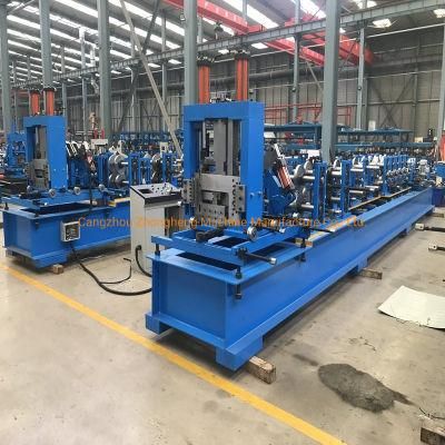 High Speed Auto C Z Interchangeable Purlin with Punching Roll Forming Machine