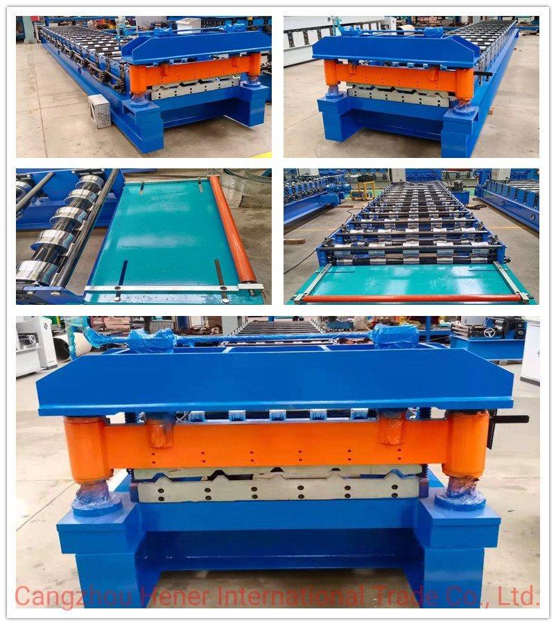 Trapezoidal Roofing Sheets Roof Panel Making Cold Roll Forming Machine