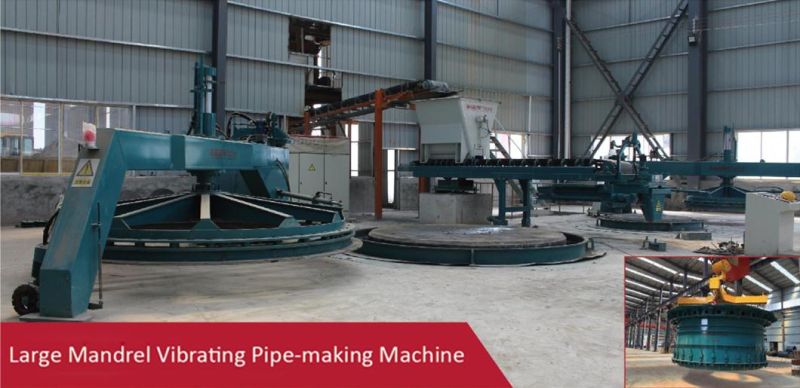 Large-Diameter Vertical Vibration Pipe Making Machine 1350-3000/3m