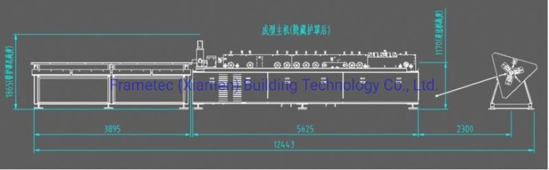 2021 New Design Full Automatic Light Gauge Steel Framing CAD Machine Lgs Machine Villa House Factory Price
