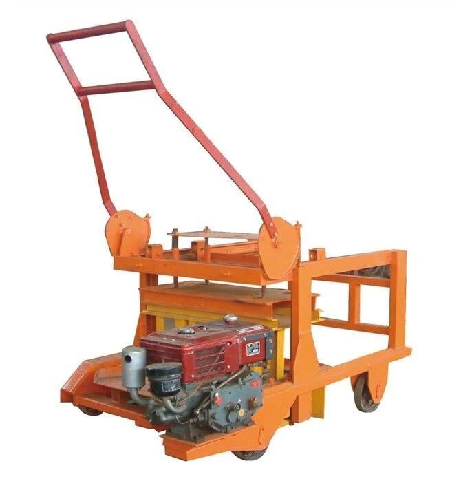 Qmy4-45D Portable Movable Concrete Block Making Machine Diesel Engine Hollow Solid Bricks Forming Machine for Malaysia