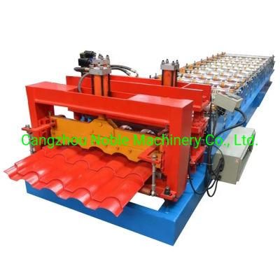 Hot Sell Mitation Resin Bamboo-Style Glazed Roofing Tile Cold Forming Machine