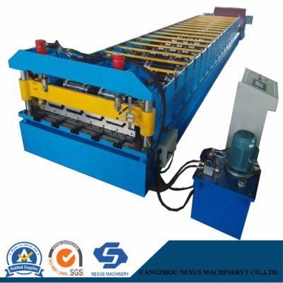 Nexus Yx1025 Metal Roof Roll Forming Machine with Hydraulic Decoiler