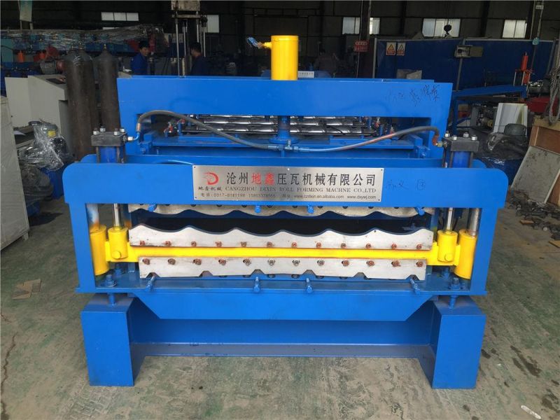 Double Layer Trapezoidal Roof and Glazed Tile Building Material Roll Forming Machine/Double Layer Sheet Roll Former