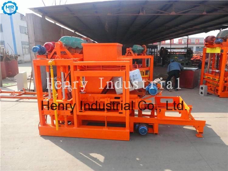 Qtj4-26c Semi-Automatic Building Material Feeding Concrete Block Making Machine