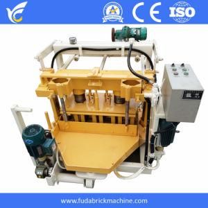 Mobile Concrete Hollow Block Egg Layinge Machine, Manual Hydraulic Press Brick Plant in Haiti