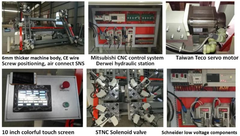 Four CNC 4 Corner Welding Machine for UPVC Windows and Doors Fabrication Machine