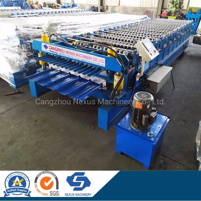 840 Trapezoidal Sheet and 836 Corrugated Roof Roll Forming Machine Double Layer Machinery