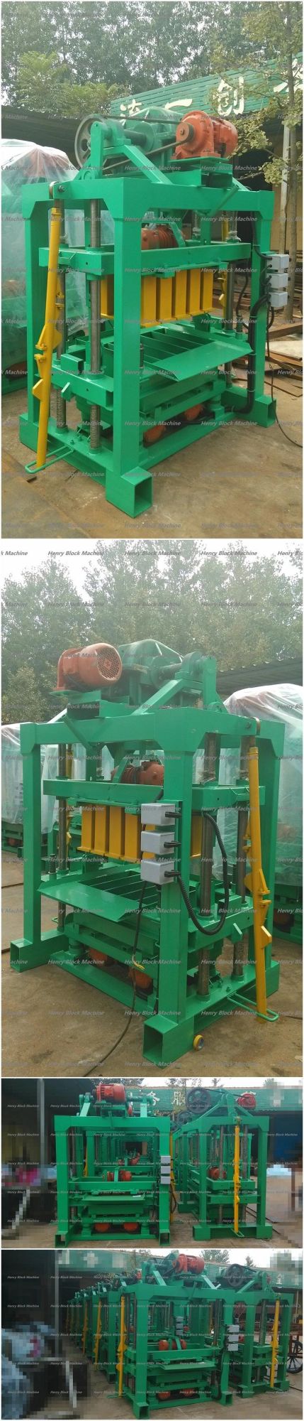 Qtj4-40 Simple Concrete Hollow Block Machine Block Paver Machine Cement Brick Making Machine